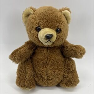 1979 DAEKOR Vintage Pot Belly Brown Teddy Bear 12" Stuffed Animal Plush Korea